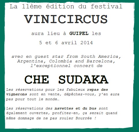 Vini Circus Festival des Vins Nature - Rennes - Bretagne